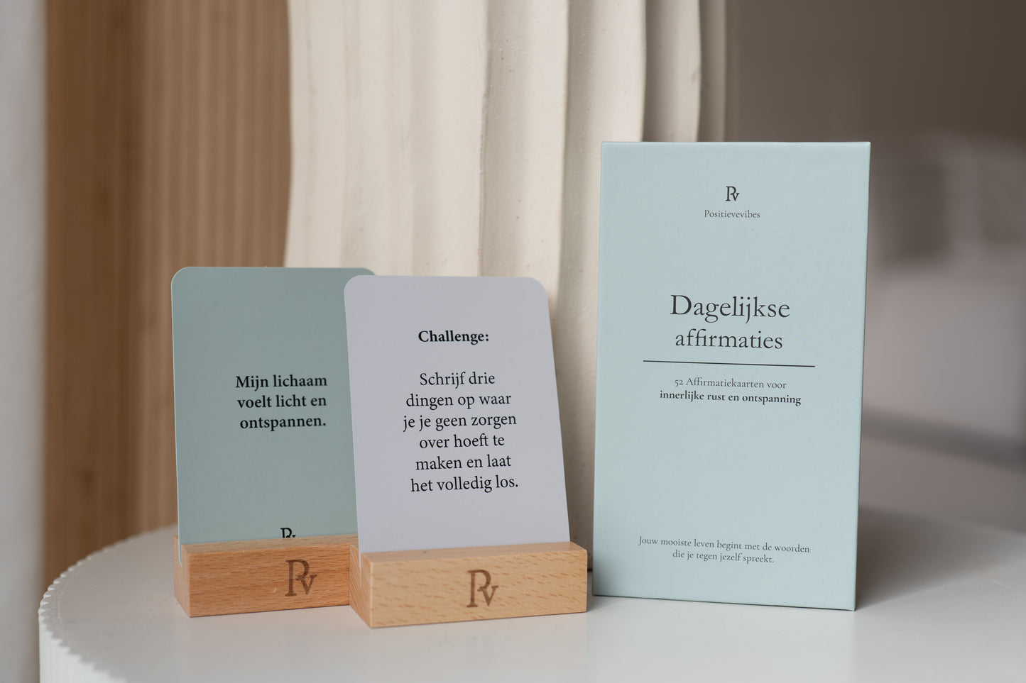 Affirmatiekaarten voor Meer Innerlijke Rust – 52 Kaarten + Challenge