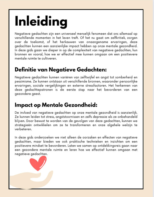 Masterclass: leren omgaan met negatieve gedachtes.