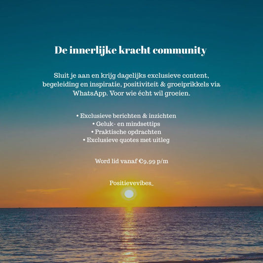 Positievevibes Community Lidmaatschap